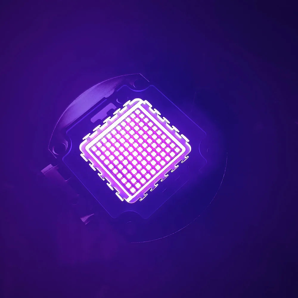 Chip LED Tím UV 395nm Công Suất Cao 20W-100W - Daisan Mart