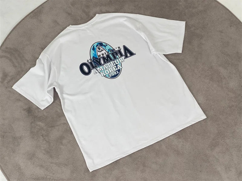 Men's Summer Loose Cotton Sports Training T-Shirt