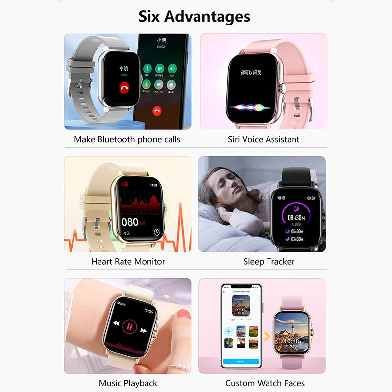 Smart watch 1.83 sports, health measurement, waterproof