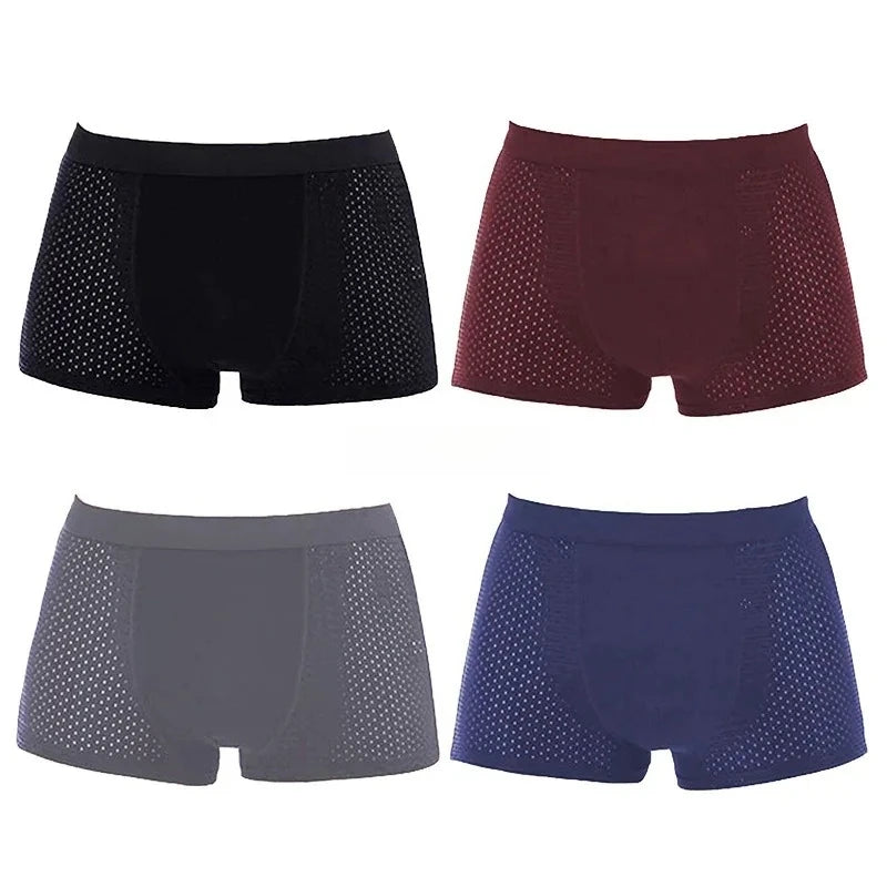 Men's Bamboo Boxer Shorts Breathable Deodorizing Super Soft