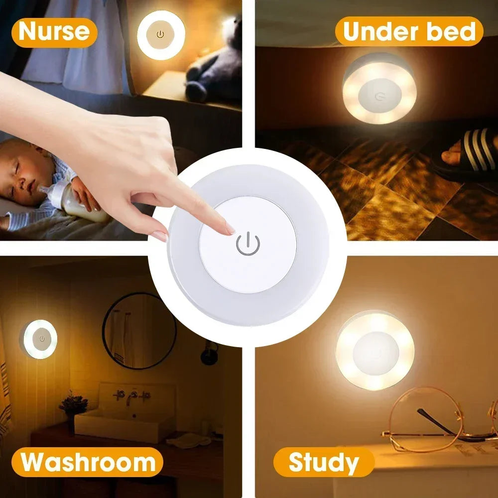 Portable USB Rechargeable LED Lamp for Bedroom and Living Room Decoration