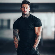 Men's Gym T-shirt Cotton Bodycon Cool 2024