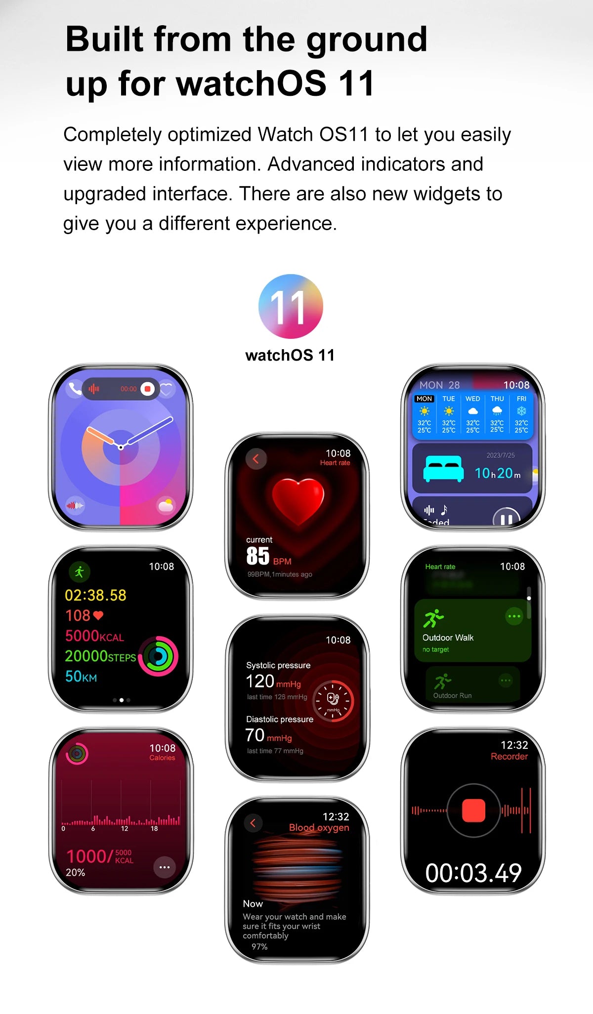 Đồng Hồ Thông Minh 10 Series, Màn Hình 1.96, NFC, IP68