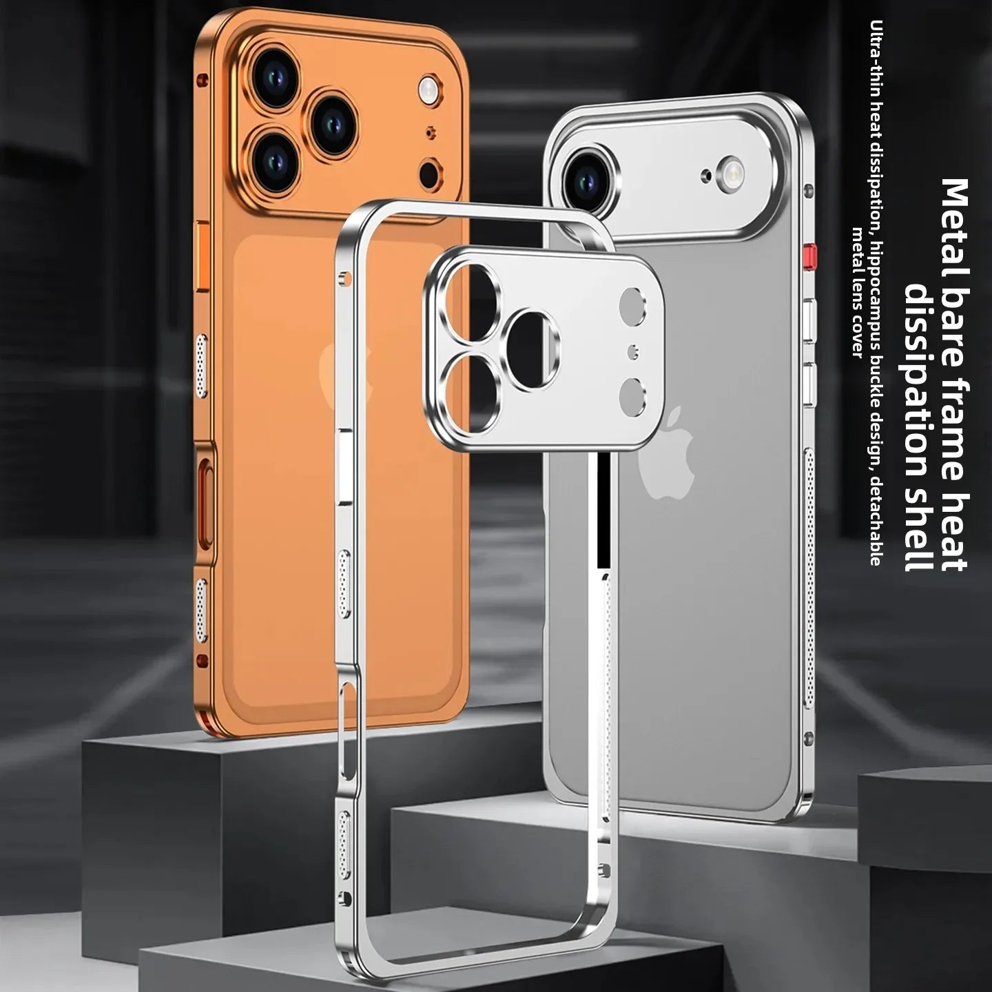 Aluminum alloy Metal Phone Case For iPhone 17 16 Pro Max 17Air Minimalist Support Wireless Charging Ultra-thin Protecitve Case - Daisan Mart