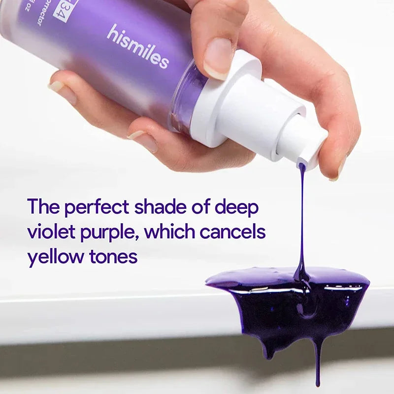30ml V34 SmileKit Purple Toothpaste Removes Tartar Clean Oral Hygiene Fresh Breath Whitening Teeth Care Products - Daisan Mart