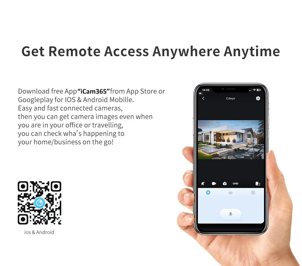 Smart 3MP Mini Digital Peephole Door Camera 2.4Ghz WiFi Infrared IR Night Vision PIR Motion Detection Digital Viewer iCam365 APP