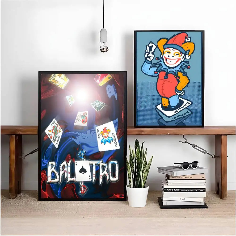 B-Balatro Poster Self-adhesive Art Waterproof Paper Sticker Coffee House Bar Room Wall Decor