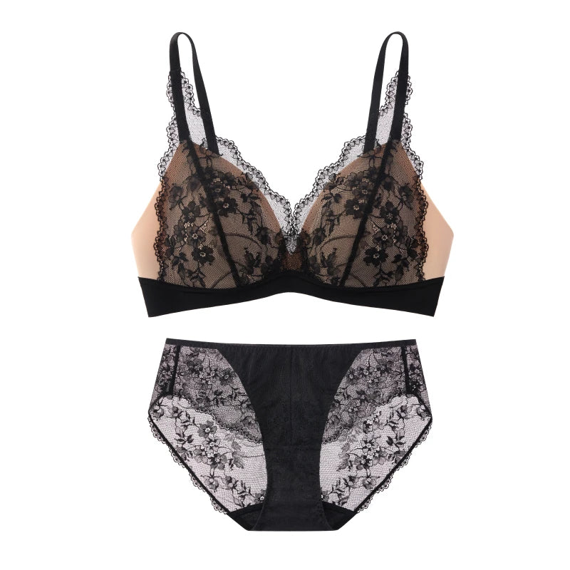 SUJIIN sexy summer wireless lace push-up bra