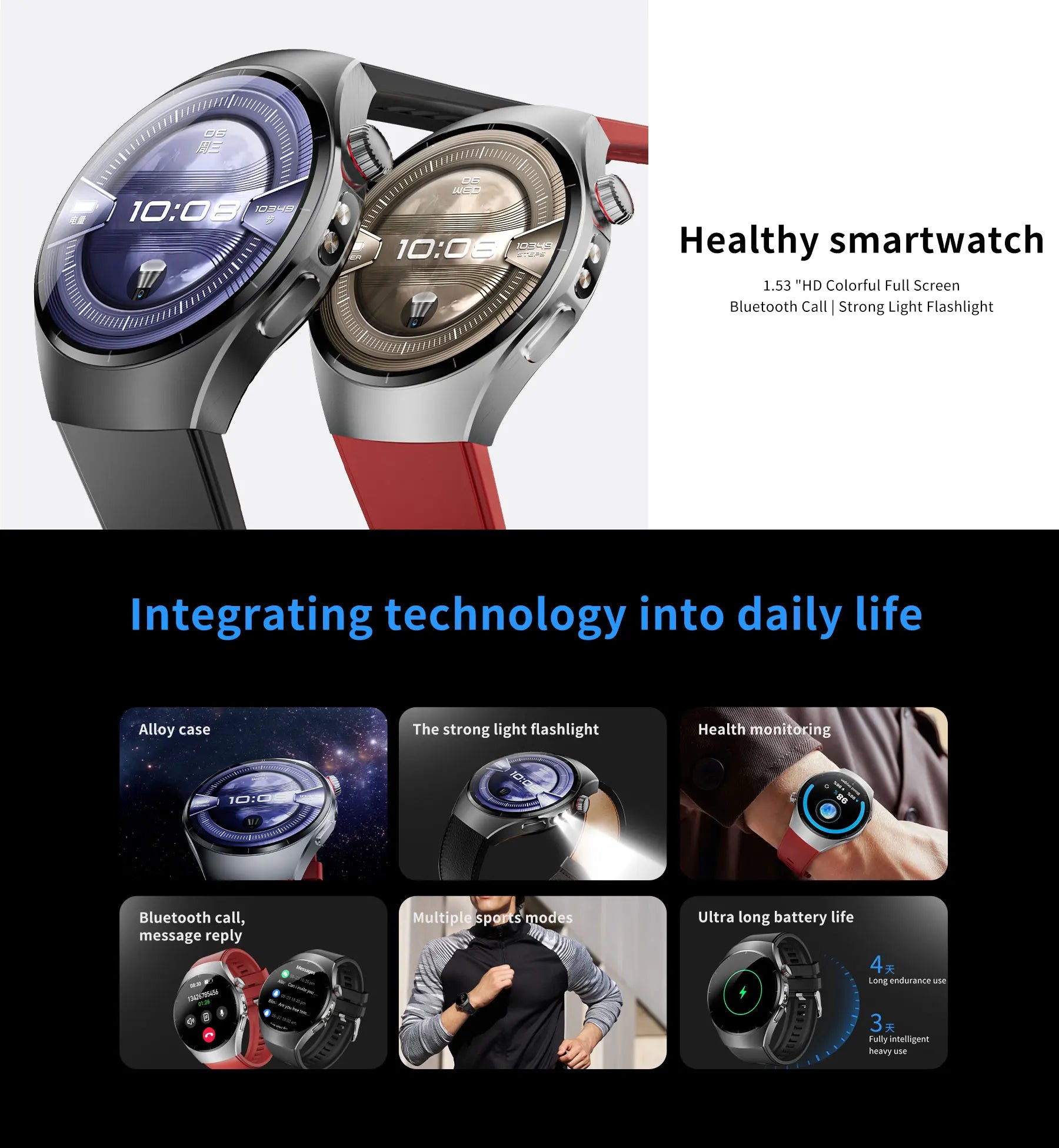 Đồng Hồ Thông Minh 2025 - Watch 5 AMOLED Chống Nước IP68