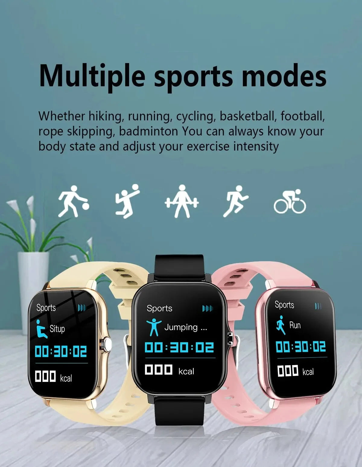 SmartWatch 2024 - Sports Companion &amp; Bluetooth Calling