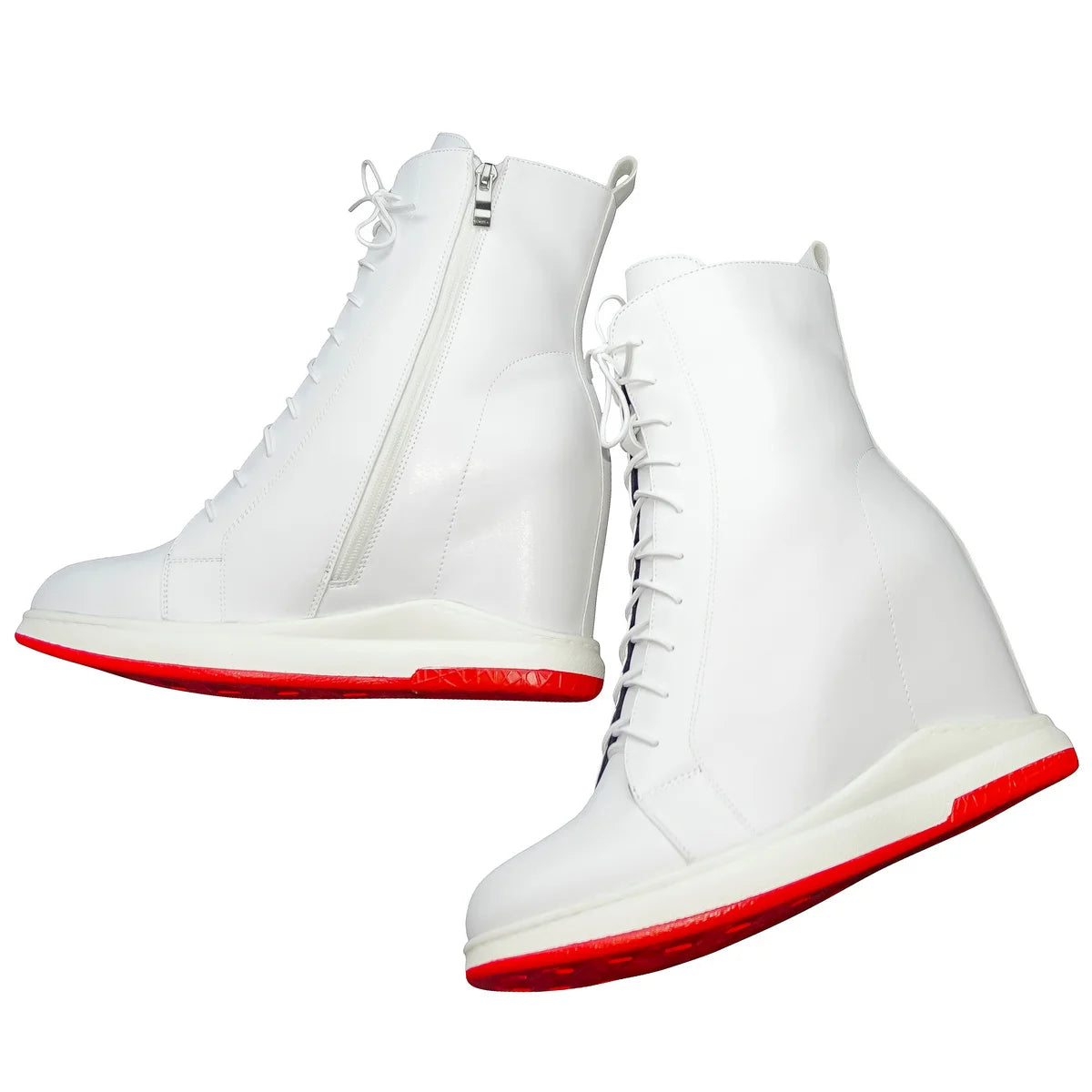 Giày Bốt Nữ Da Thật Cao Gót Đế Xuồng Mùa Đông