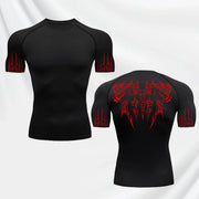 Men's Gothic Quick Dry Stretch Fitness T-Shirt