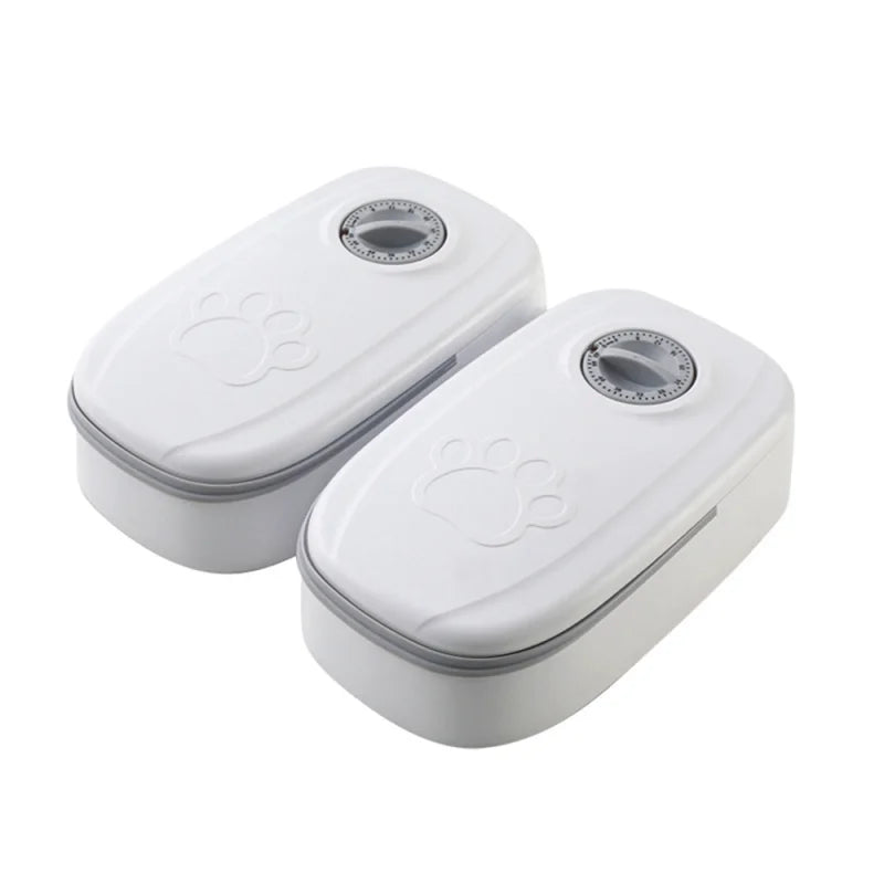 Pet Automatic Timing Feeder Detachable Auto Dog Dry Food Dispenser Smart Pet Food Feeder Timed for Cats Dogs - Daisan Mart