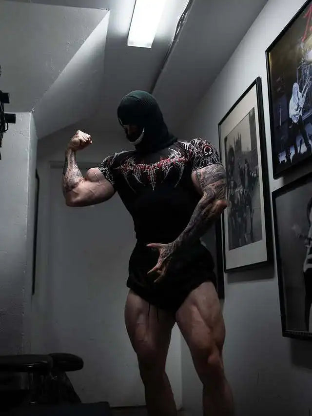 Áo Thun Nam Gothic Tập Gym Co Giãn Nhanh Khô 2025 - Daisan Mart