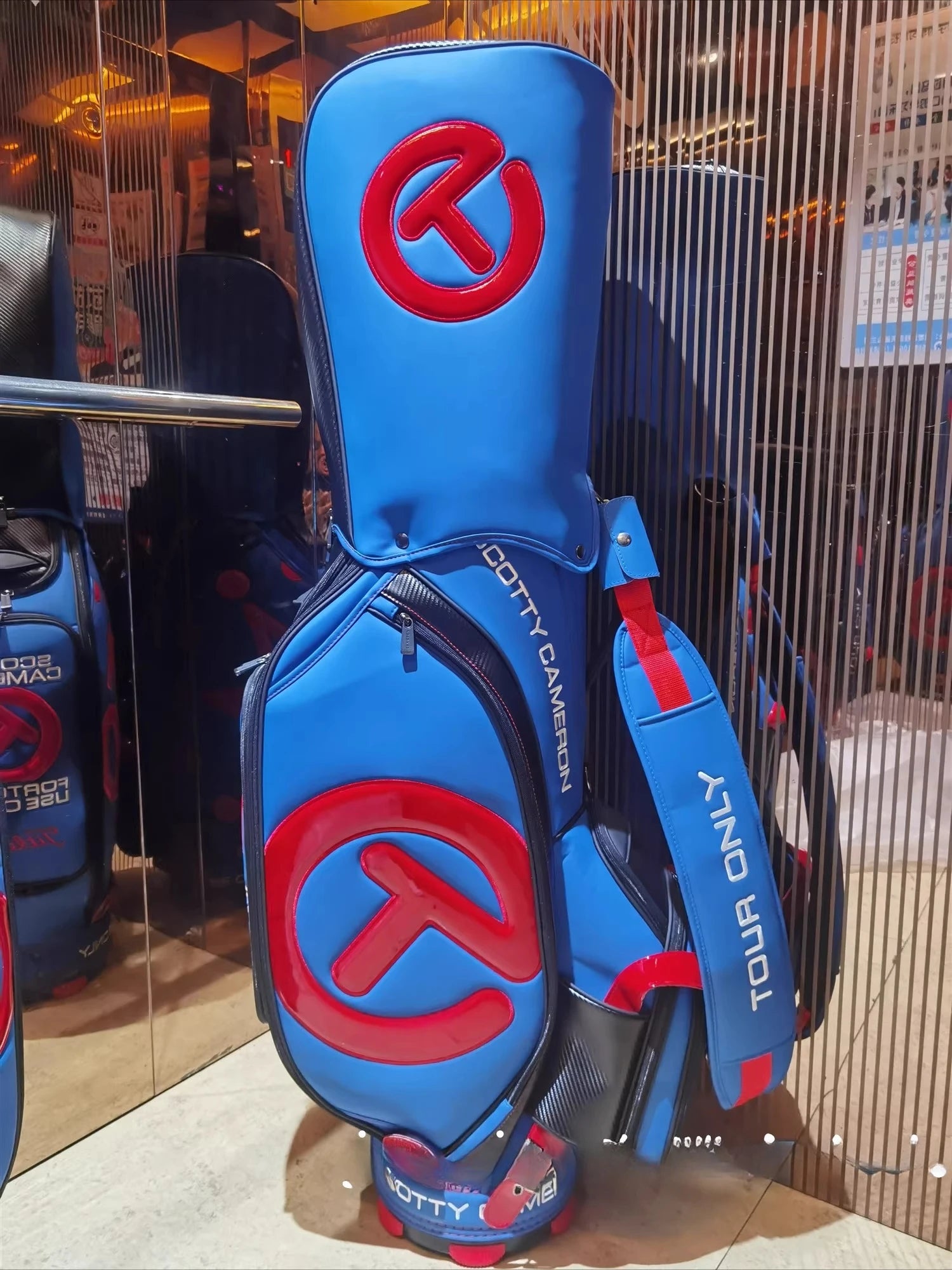 Fashionable unisex waterproof PU standard golf bag