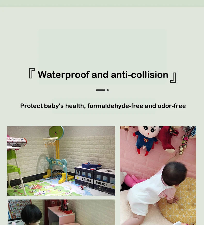 Moisture-proof Brick Wallpaper 40 Sheets 38.5x35cm