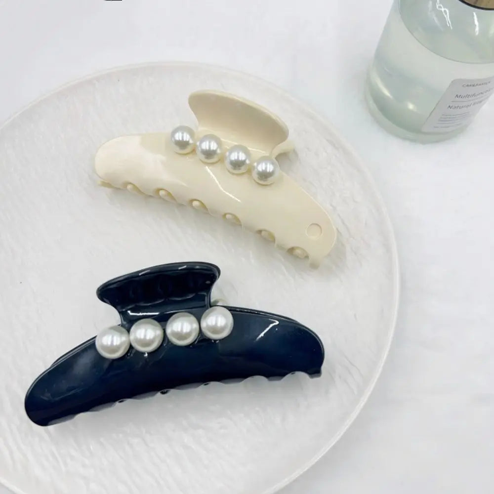 Kẹp Tóc Ngọc Trai Pháp Vintage Thanh Lịch Hàn Quốc