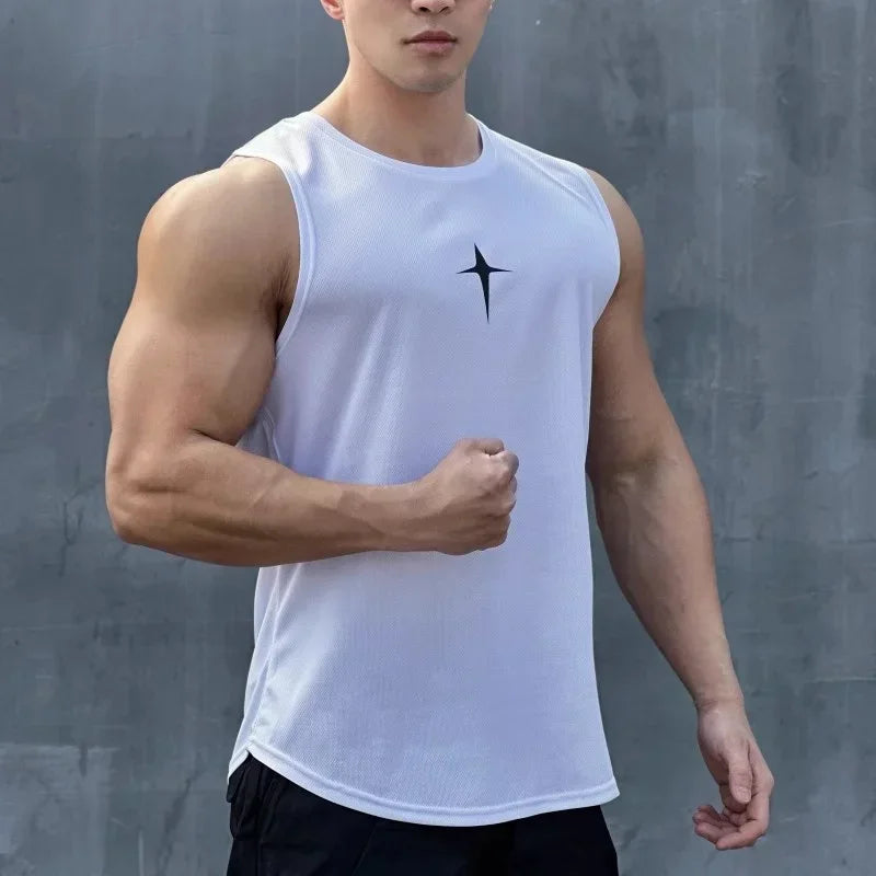 Men's Quick Dry Sleeveless Summer Sports T-Shirt