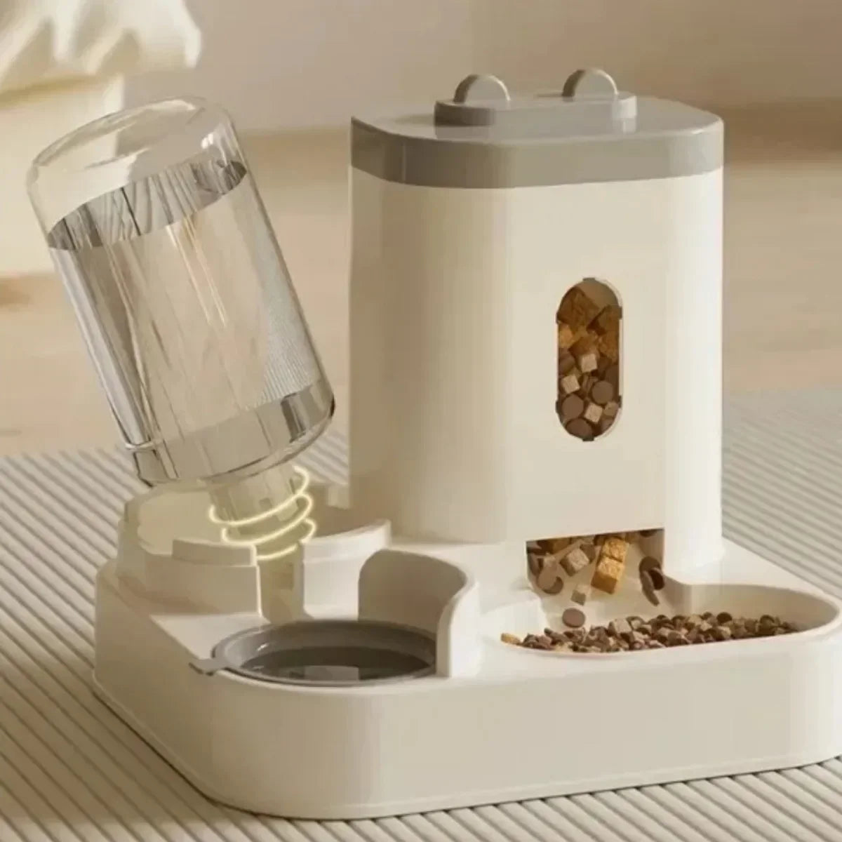 Automatic Feeder Dog Cat Food Bowl With Water Fountain Large Capacity Pet Food Storage Dispenser Container Puppy Pet Accessories - Daisan Mart