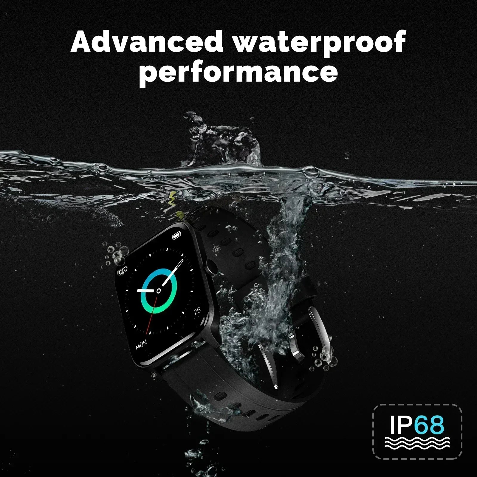 Đồng Hồ Thông Minh MOES Alexa, Chống Nước, Đo Sức Khỏe