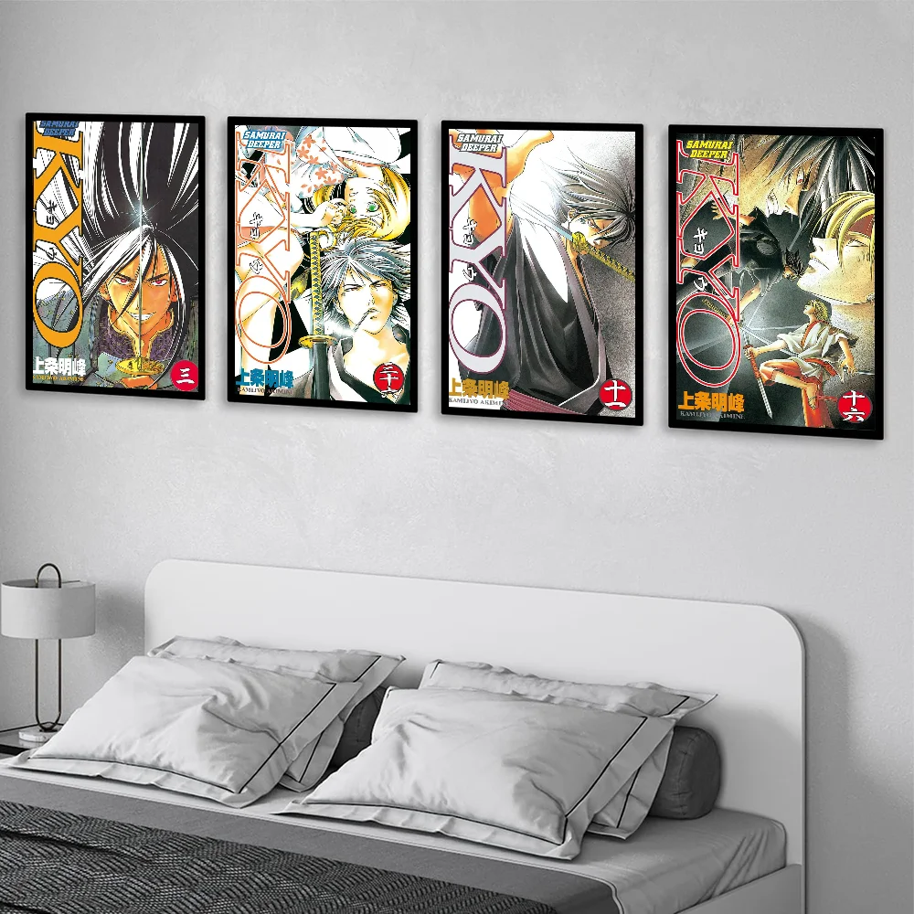 Samurai D-Deeper KYOS Comic Poster Wall Art Painting Sticker For Home Room Decoration Bedroom Decor Waterproof Posters
