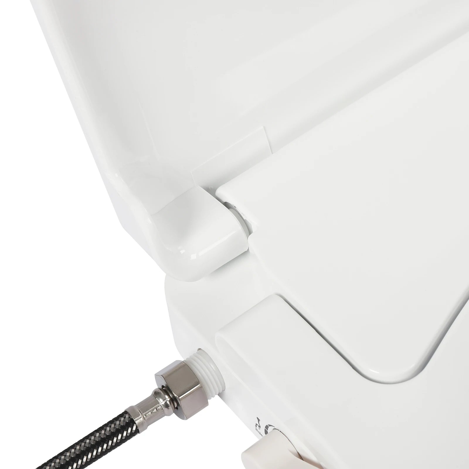Non-Electric Bidet Toilet Seat White Dual Nozzle System - Bidet with Easy Installation Fits Elongated Toilets - Daisan Mart
