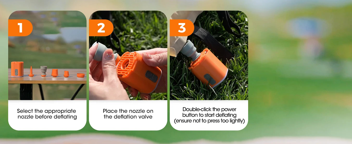 Aerogogo GIGA PUMP Mini Electric Pump - 3 Level Light