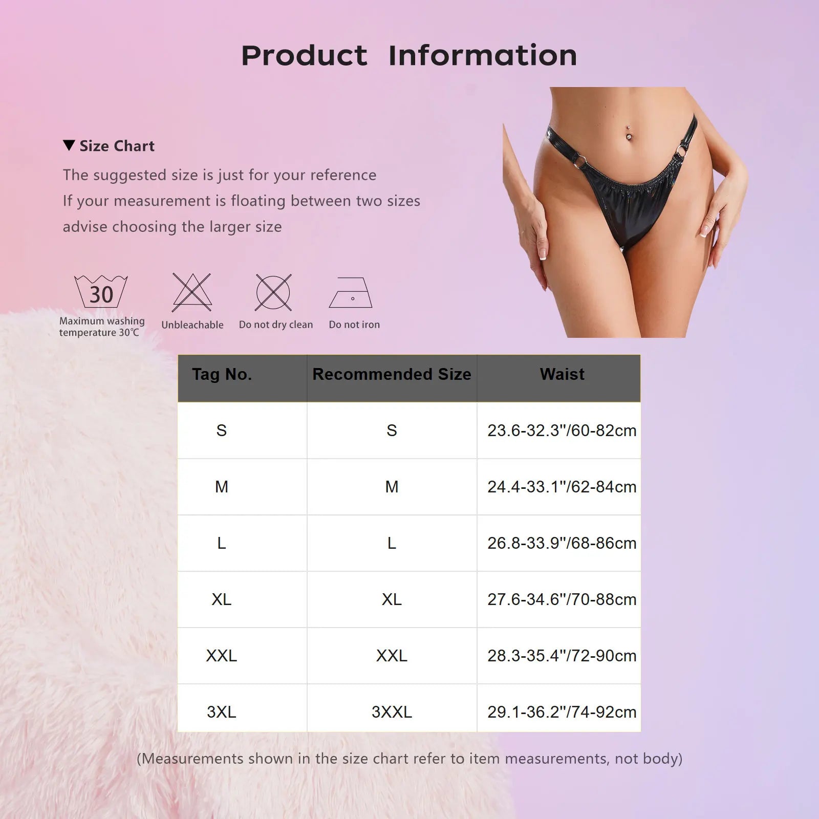 Women's Sexy Party O-Ring Shiny Leather Panties