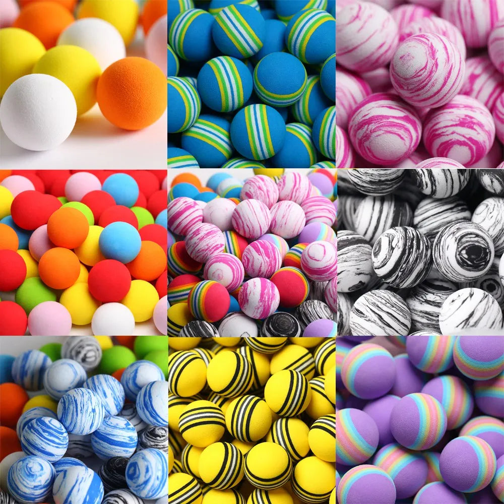 Soft Foam Golf Balls 10 Multi-Color Practice Balls