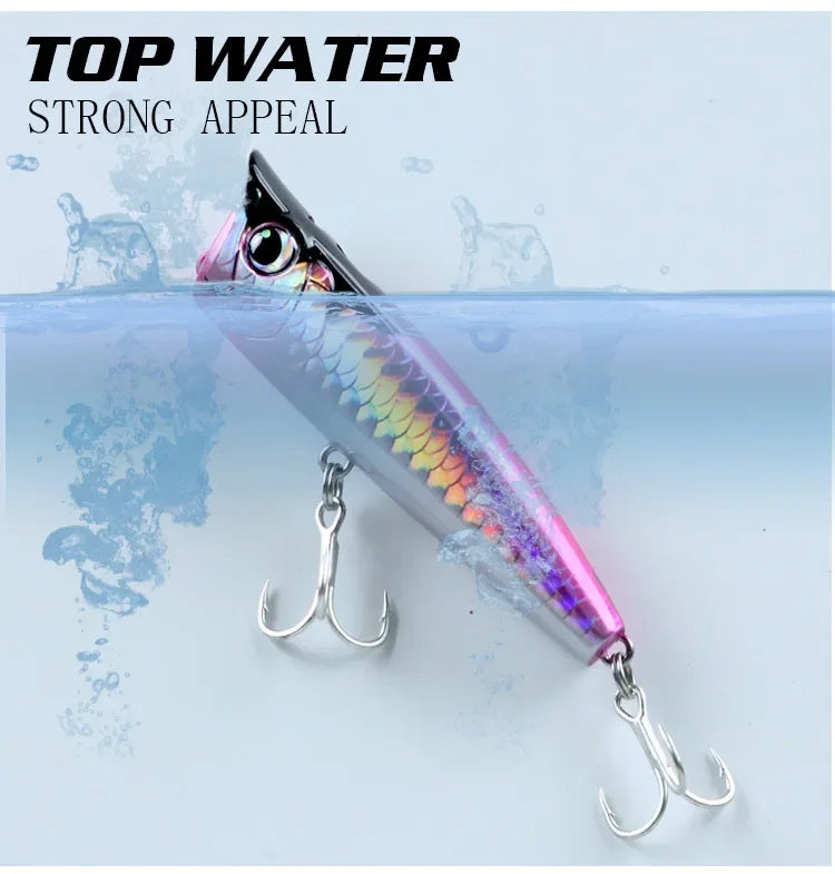 Mồi Giả Câu Cá MUKUN Popper Nổi 8.5-30g