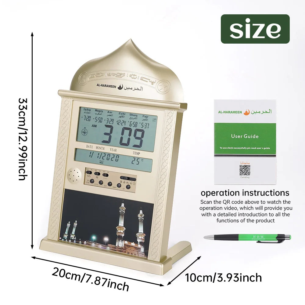 Đồng Hồ Báo Thức AZAN Hồi Giáo - Quà Tặng Ramadan