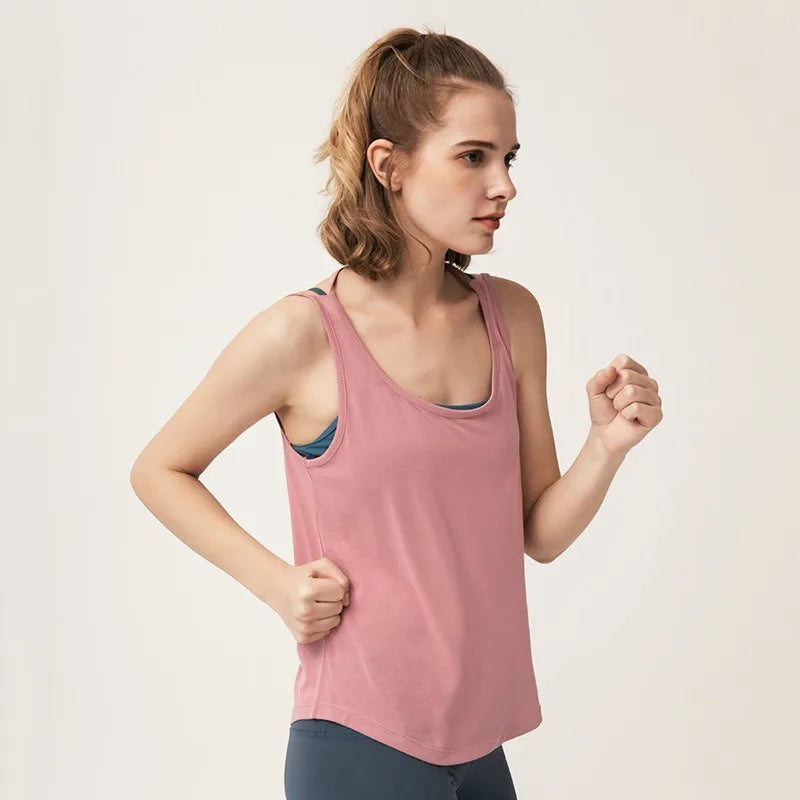Áo Tập Yoga Nữ Lưng Hở Thoáng Mát, Thoải Mái Năng Động - Daisan Mart