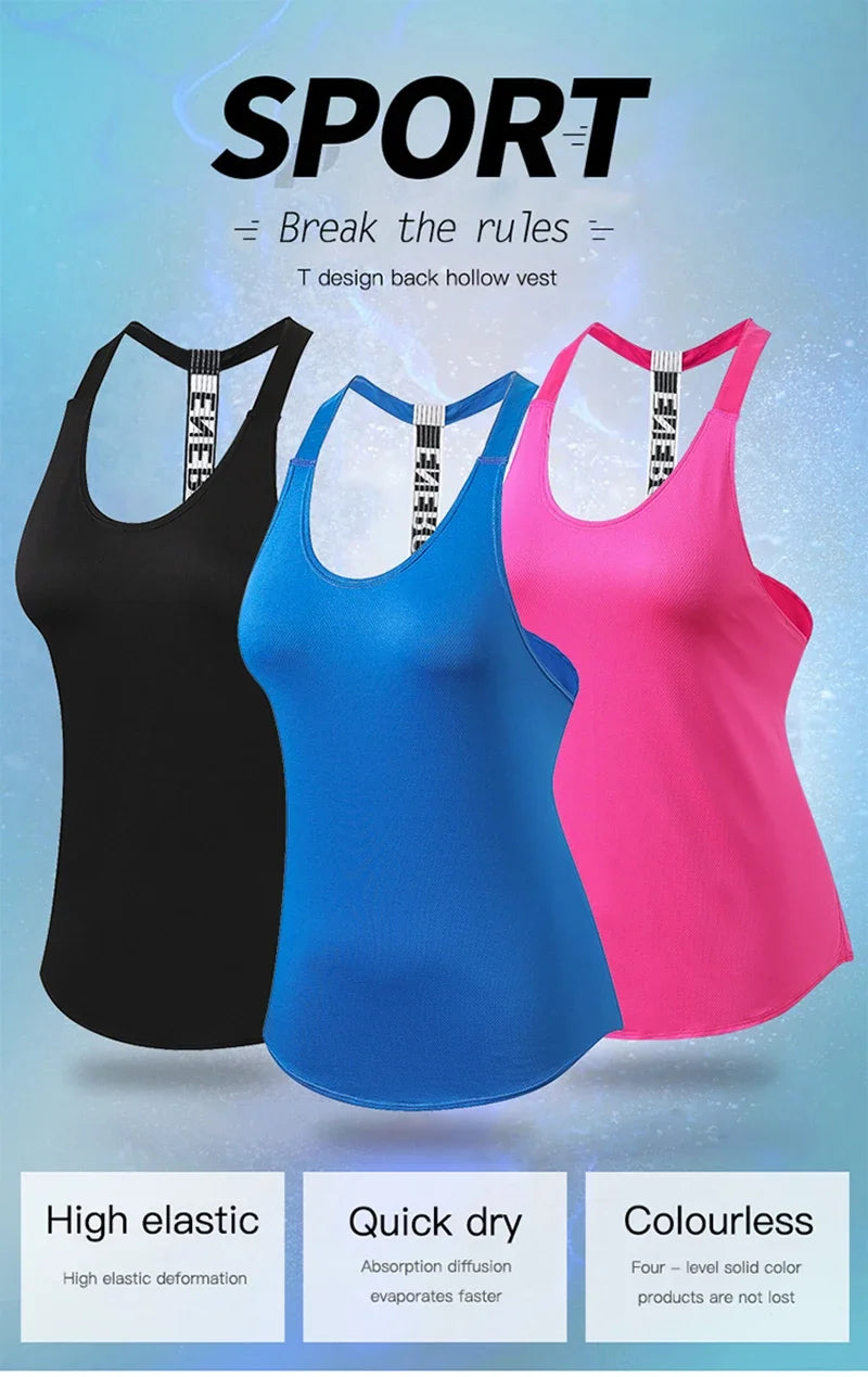 Áo Gym Nữ Hở Lưng Đen Năng Động - Daisan Mart