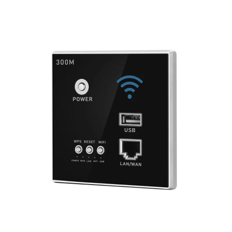 Smart WiFi Wall Socket with Built-in USB 300M