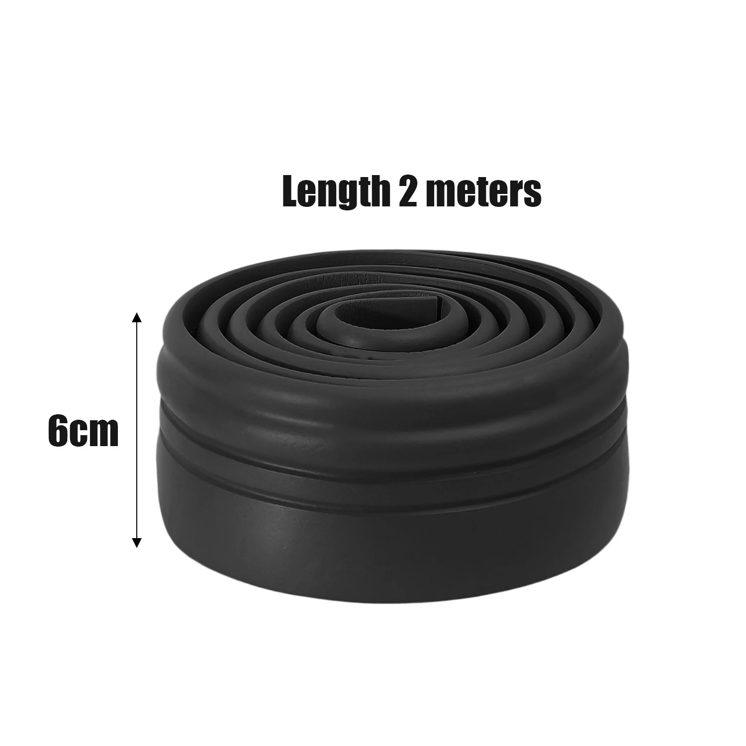 6/2M Waterproof Enclosure Self adhesive Skirting Line 3D Wall Stickers Thickened Anti-collision Decorations Kid's Corner Line