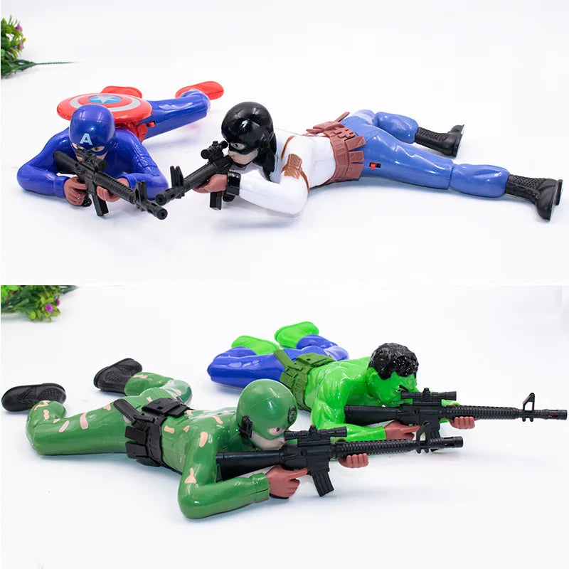 Glowing Crawling Super Hero Toys for Kids