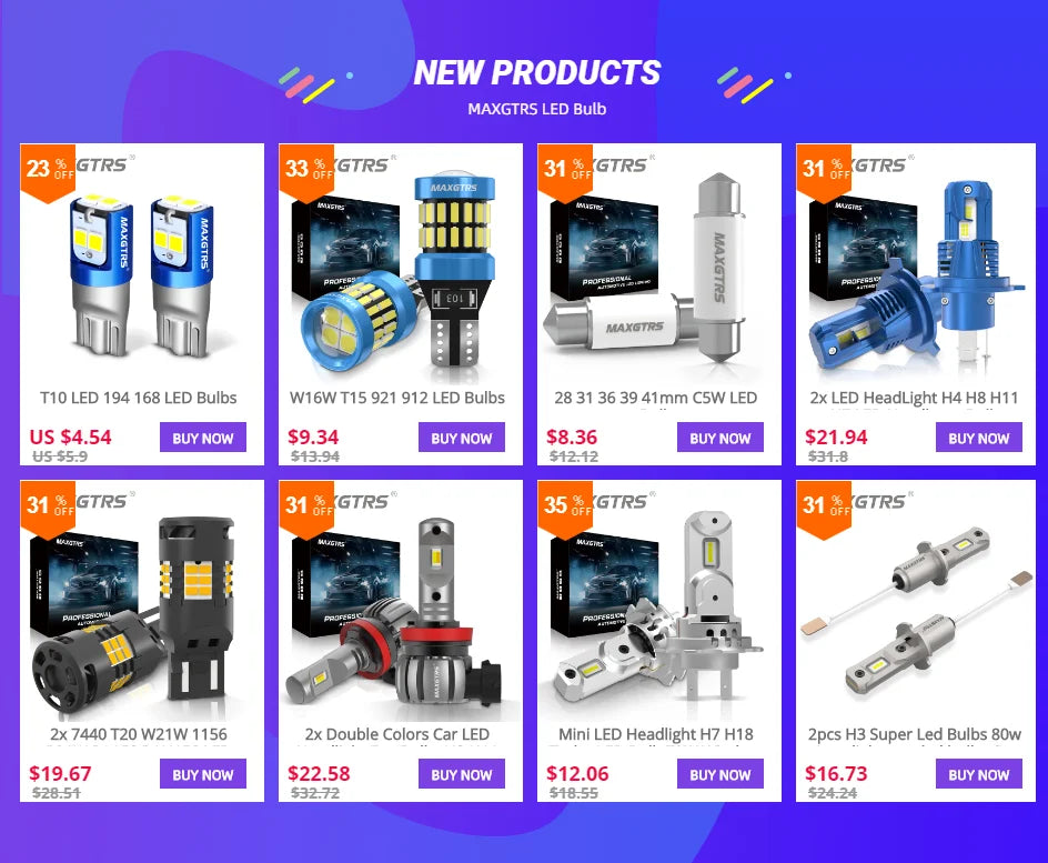 Đèn LED Ô Tô MAXGTRS D3S 24000LM Siêu Sáng 6500K