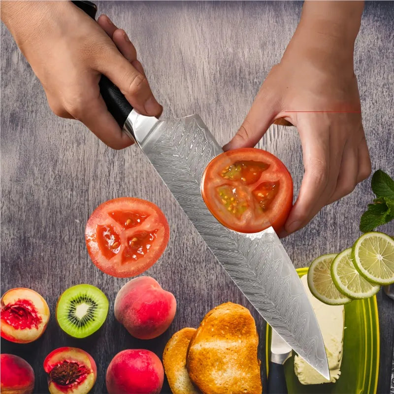 Sharp Kitchen Knife 67 Layers AUS-10 Damascus