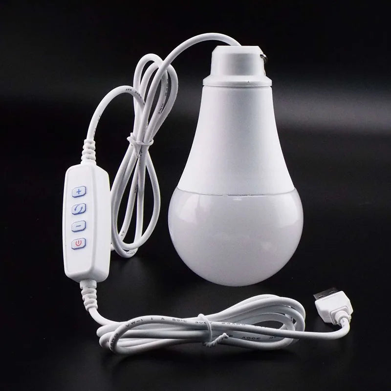 USB LED Bulb Energy Saving, Easy to Carry, Bright Changing