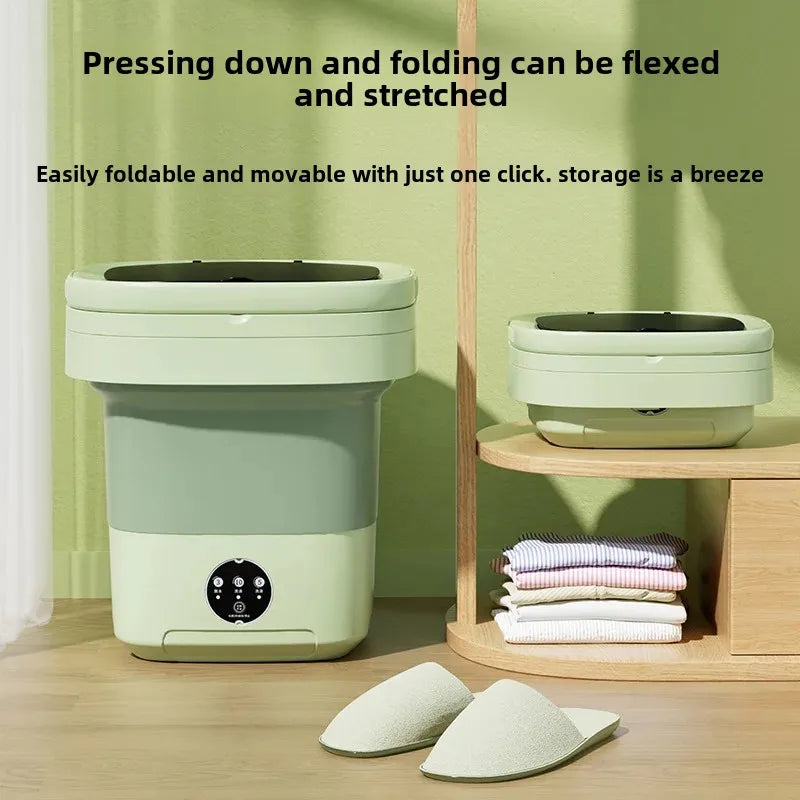 14L Multi-Function Folding Washing Machine - Convenient for Small Items