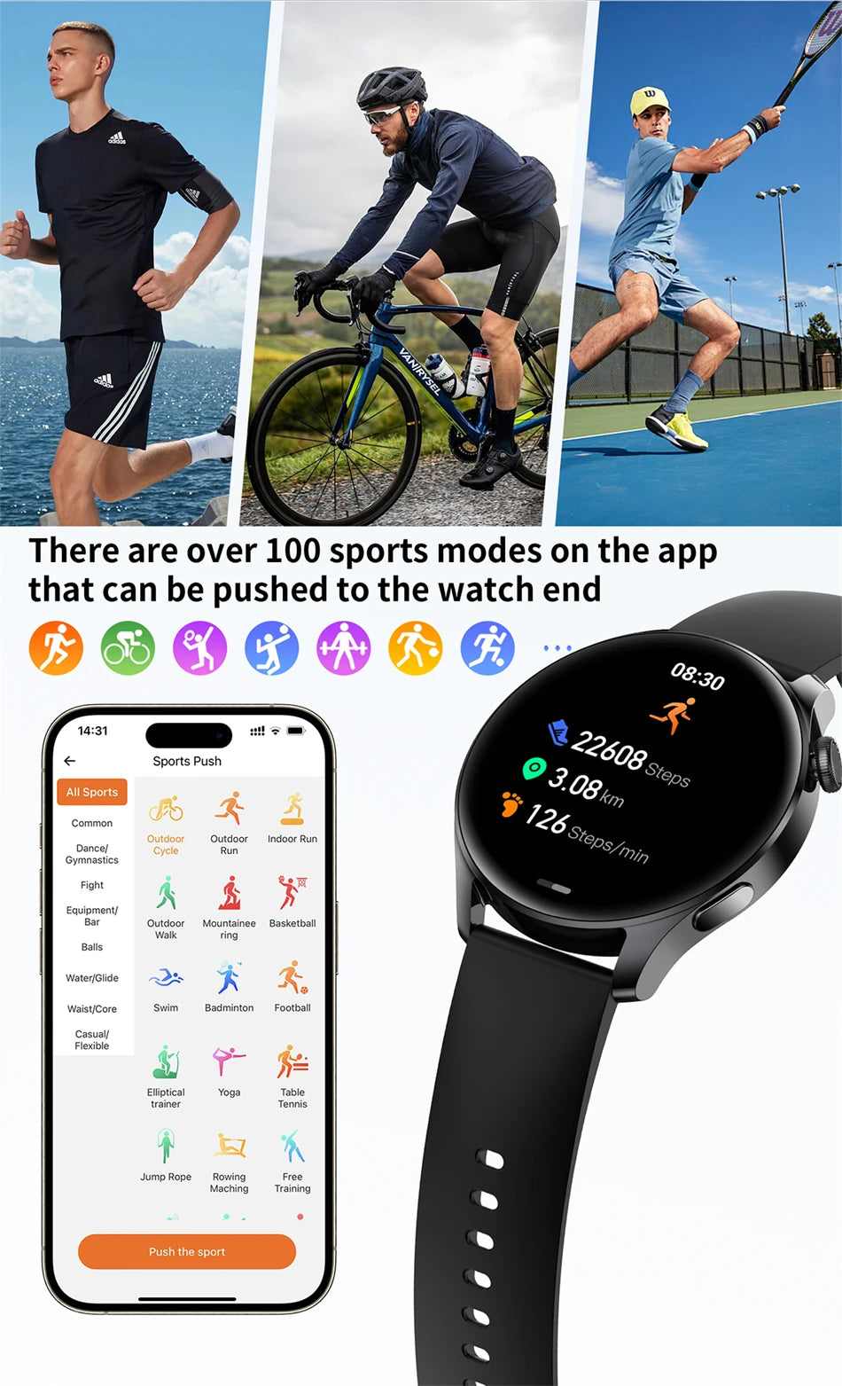 Smart Watch 4 Pro Waterproof, Bluetooth Calling
