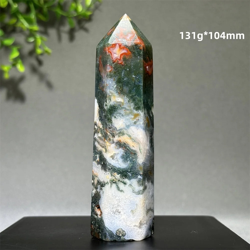 Đũa Thạch Anh Rêu Tự Nhiên - Thiền Định & Trang Trí Nhà