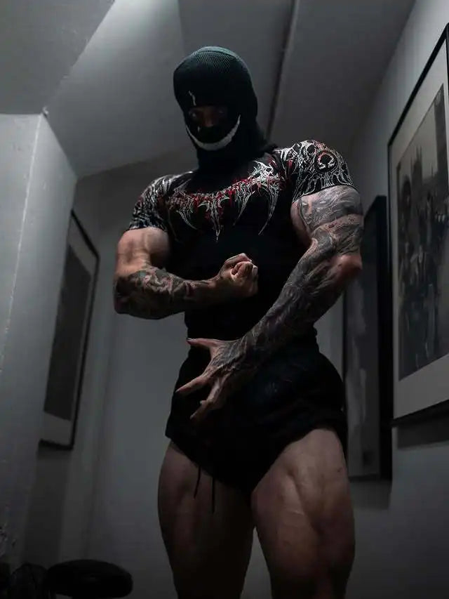 Áo Thun Nam Gothic Tập Gym Co Giãn Nhanh Khô 2025 - Daisan Mart