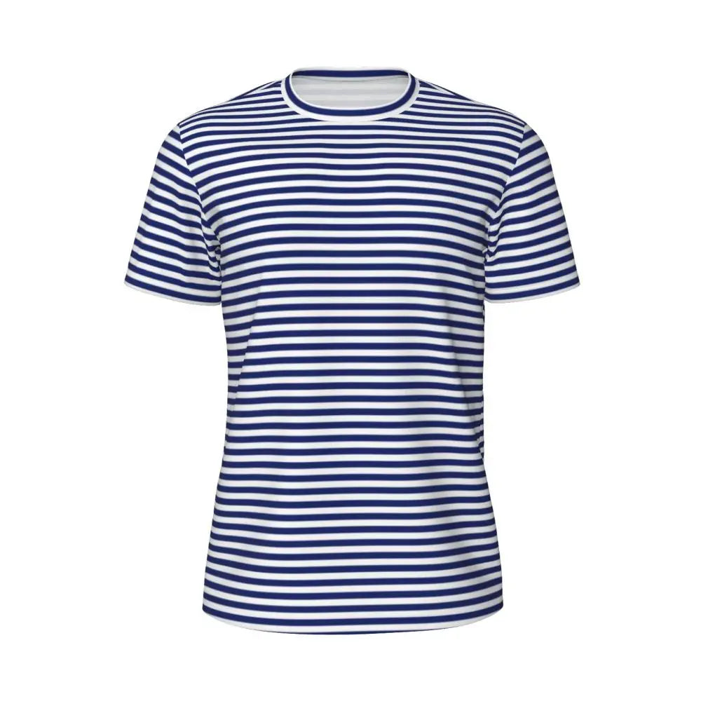 Stylish Mondrian Striped Men's Gym T-Shirt