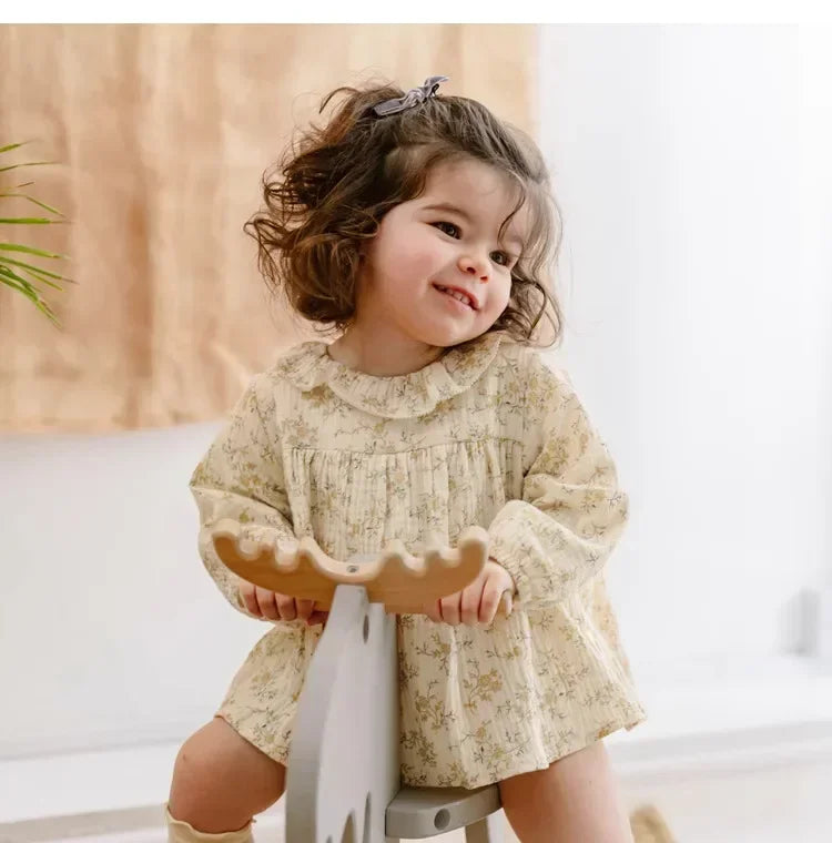 Little Angel - Organic Cotton Fall Spring Dress