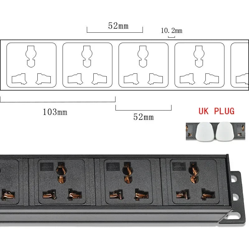 Ổ Cắm PDU Tủ Rack Đa Năng Tương Thích Toàn Cầu - Daisan Mart