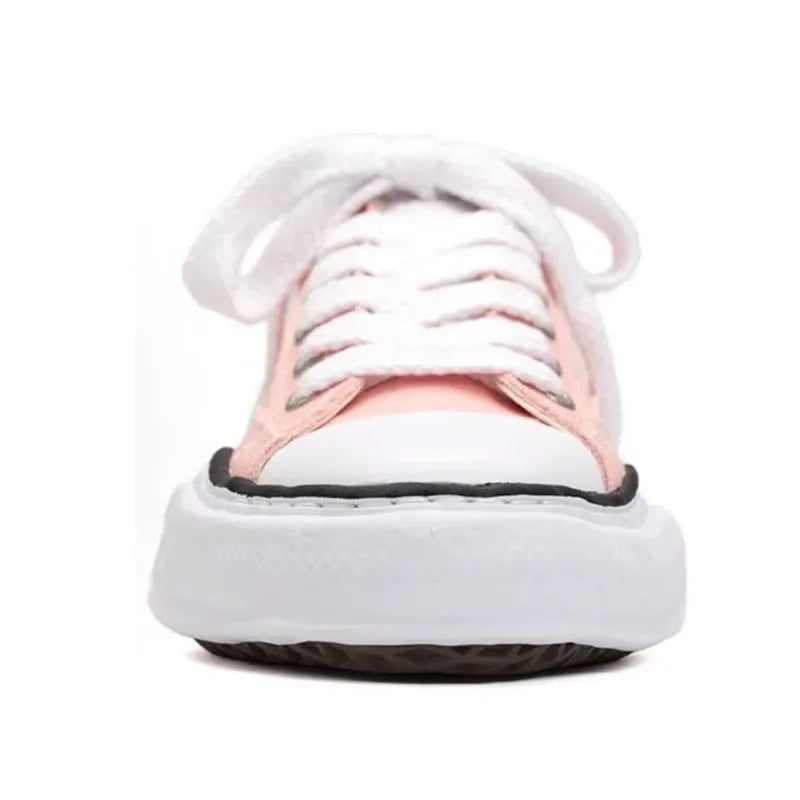 Classic I.TxMMY Dissolved Vulcanized Sole Canvas Shoes Mihara Lace up Retro Casual Sports Shoes Yasuhiro Unisex Couple Sneakers