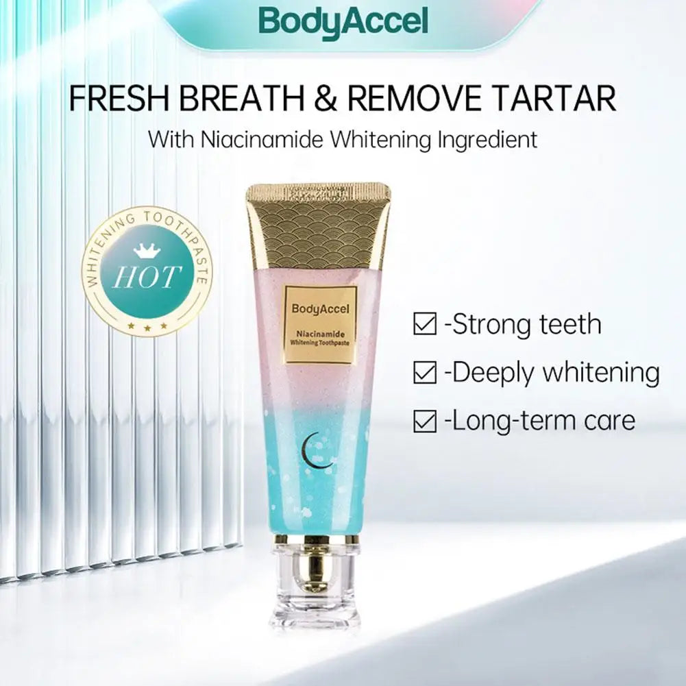 Niacinamide Whitening Toothpaste Fresh Breath Intensive Toothpaste Protect Enamel Periodontitis Stain Removal Tooth Prevent - Daisan Mart