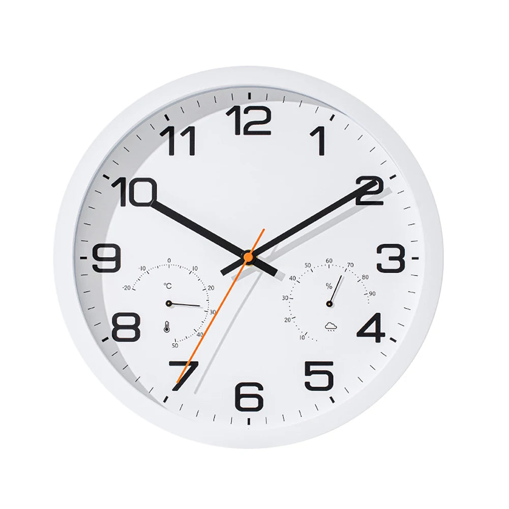 Đồng Hồ Treo Tường Tiện Ích Không Tích Tắc 12in