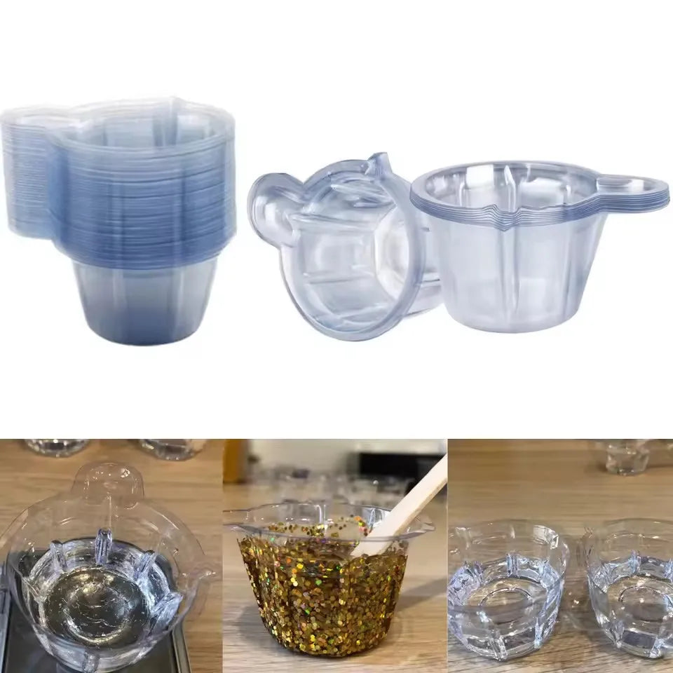 40ML Disposable Plastic Cup - DIY Jewelry Making Tools